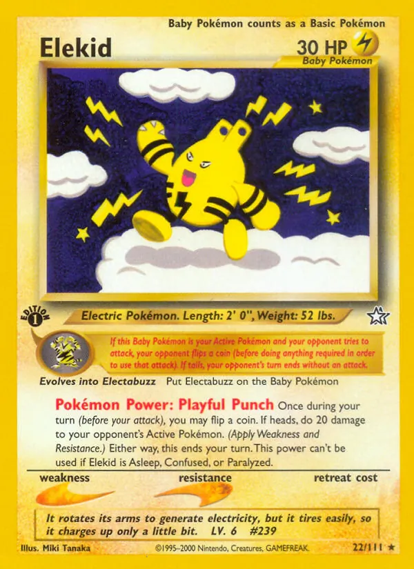 Elekid - Neo Genesis Pokemon Card