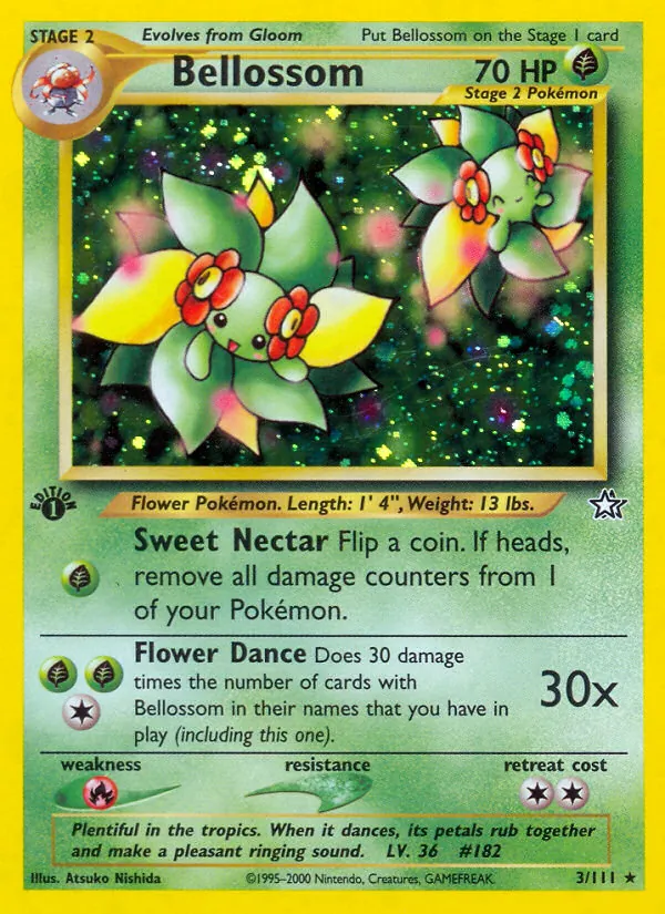Bellossom - Neo Genesis Pokemon Card