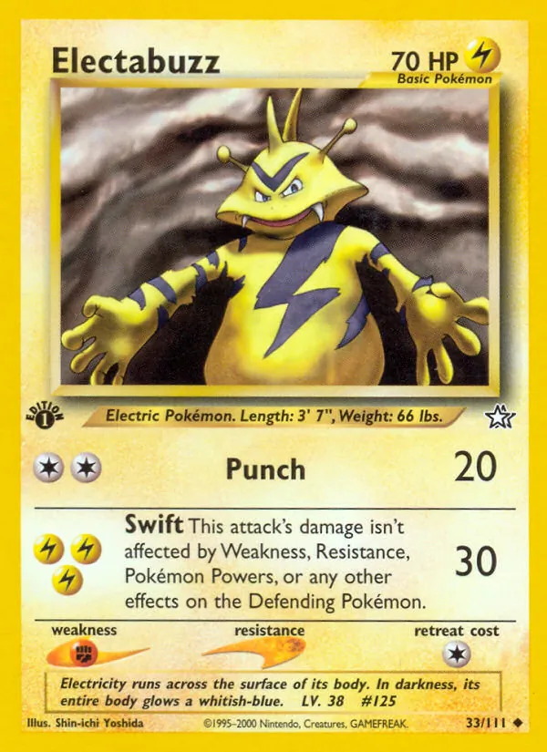 Electabuzz - Neo Genesis Pokemon Card