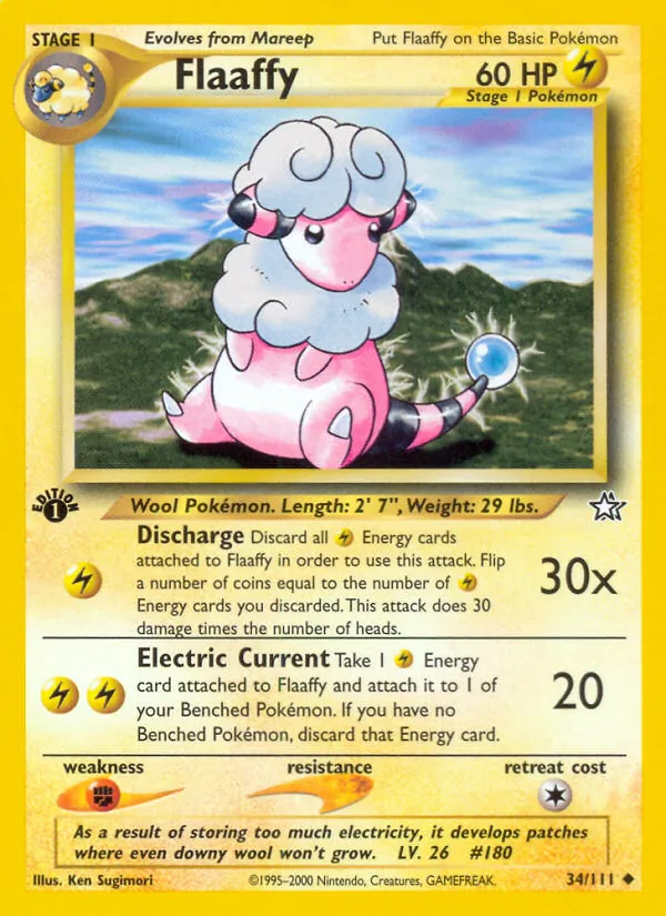 Flaaffy - Neo Genesis Pokemon Card