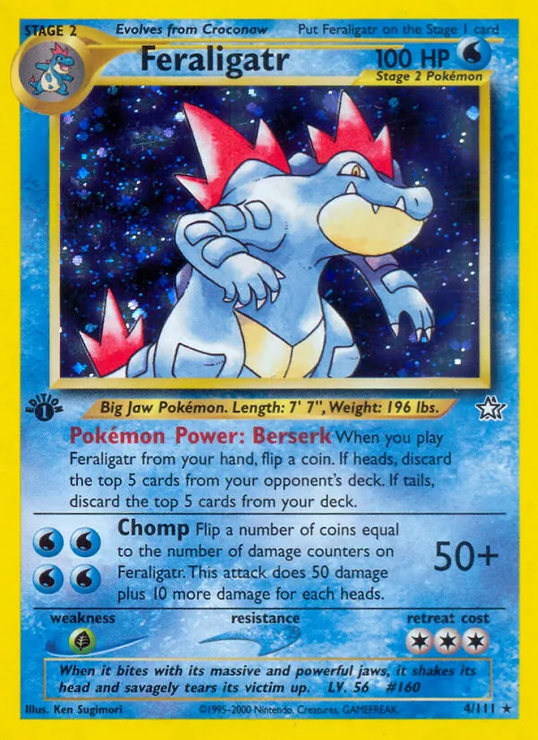 Feraligatr - Neo Genesis Pokemon Card