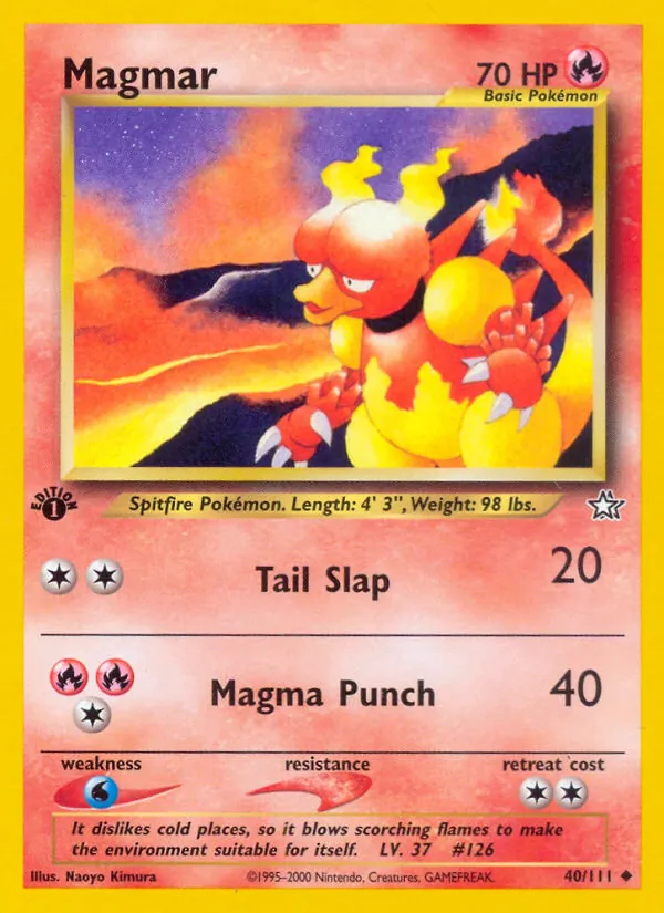 Magmar - Neo Genesis Pokemon Card