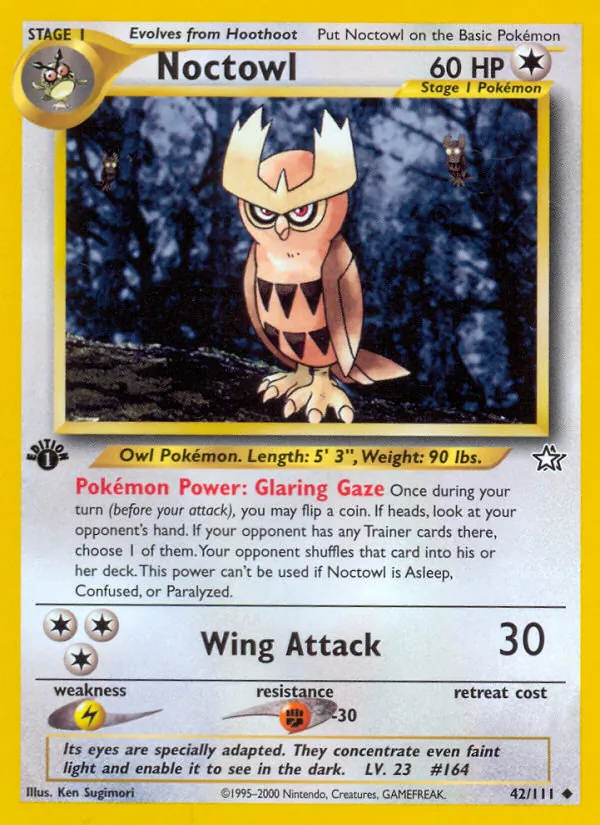 Noctowl - Neo Genesis Pokemon Card
