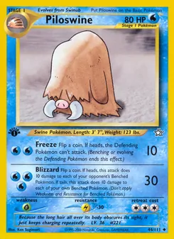Piloswine - Neo Genesis