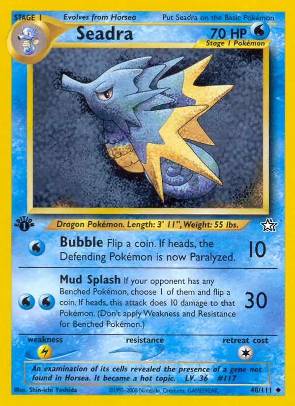 Seadra - Neo Genesis Pokemon Card