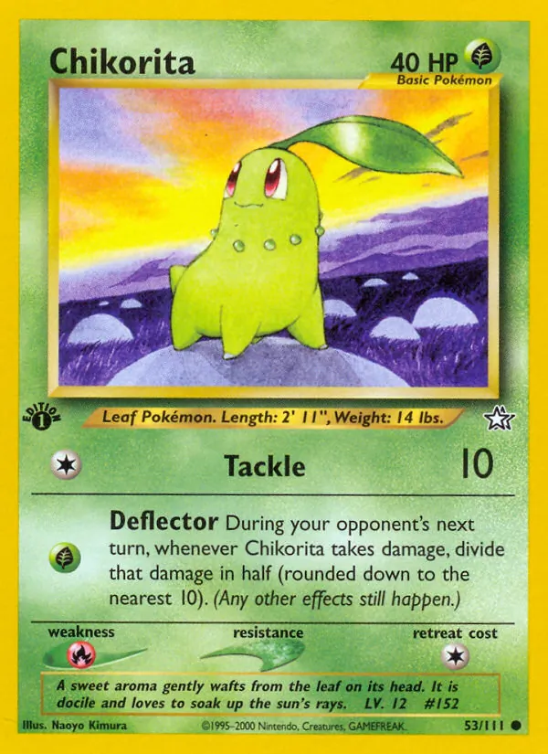 Chikorita - Neo Genesis Pokemon Card
