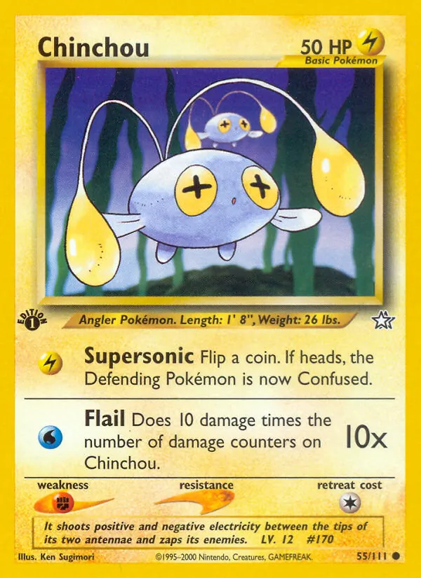 Chinchou - Neo Genesis Pokemon Card