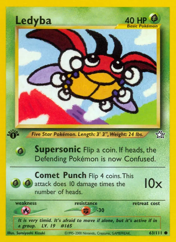 Ledyba - Neo Genesis Pokemon Card