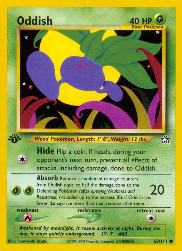 Oddish - Neo Genesis Pokemon Card