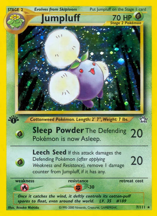 Jumpluff - Neo Genesis Pokemon Card
