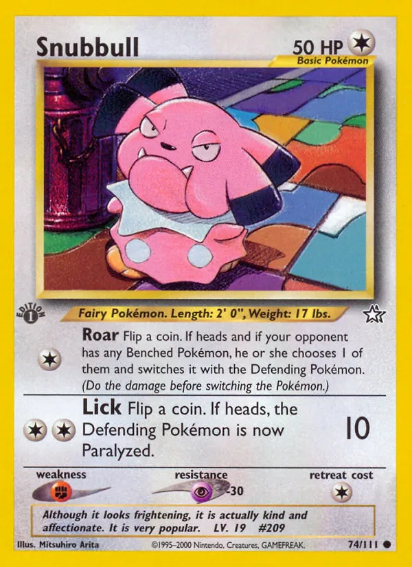 Snubbull - Neo Genesis Pokemon Card