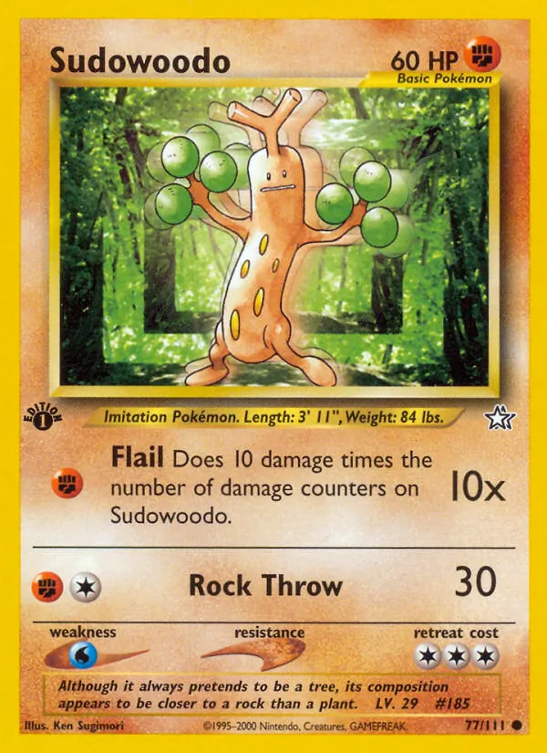 Sudowoodo - Neo Genesis Pokemon Card