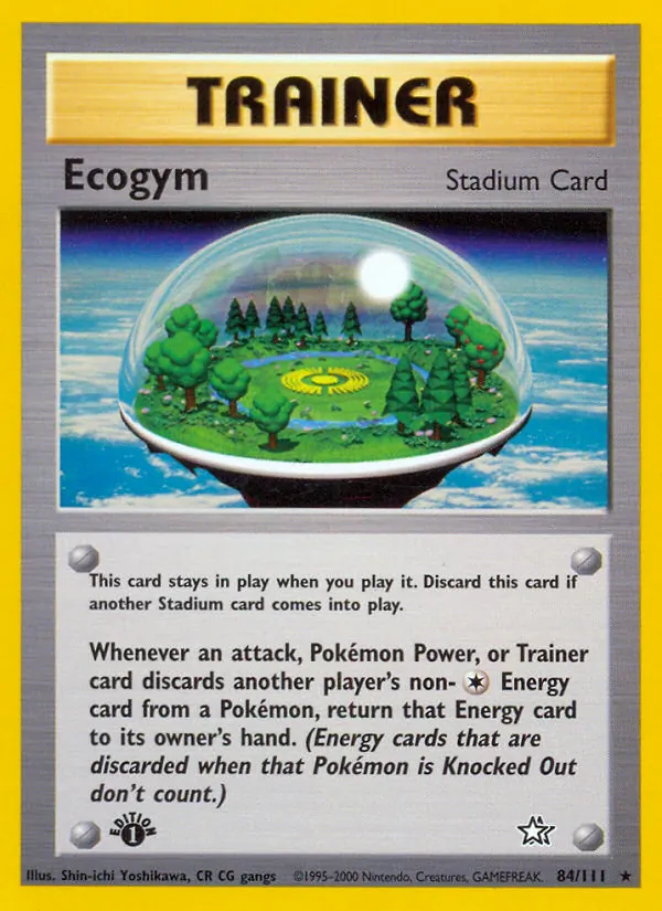 Ecogym - Neo Genesis Pokemon Card