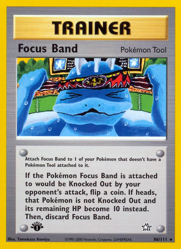 Focus Band - Neo Genesis Pokemon Card
