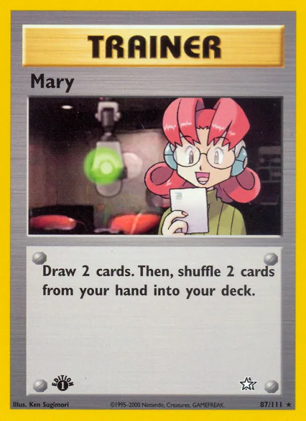 Mary - Neo Genesis Pokemon Card