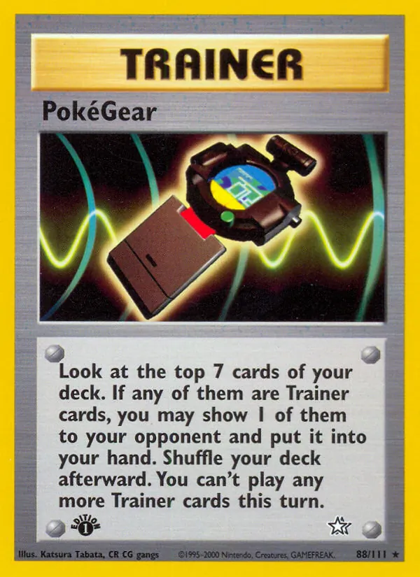 PokéGear - Neo Genesis Pokemon Card