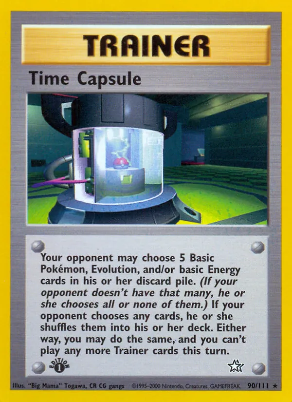 Time Capsule - Neo Genesis Pokemon Card