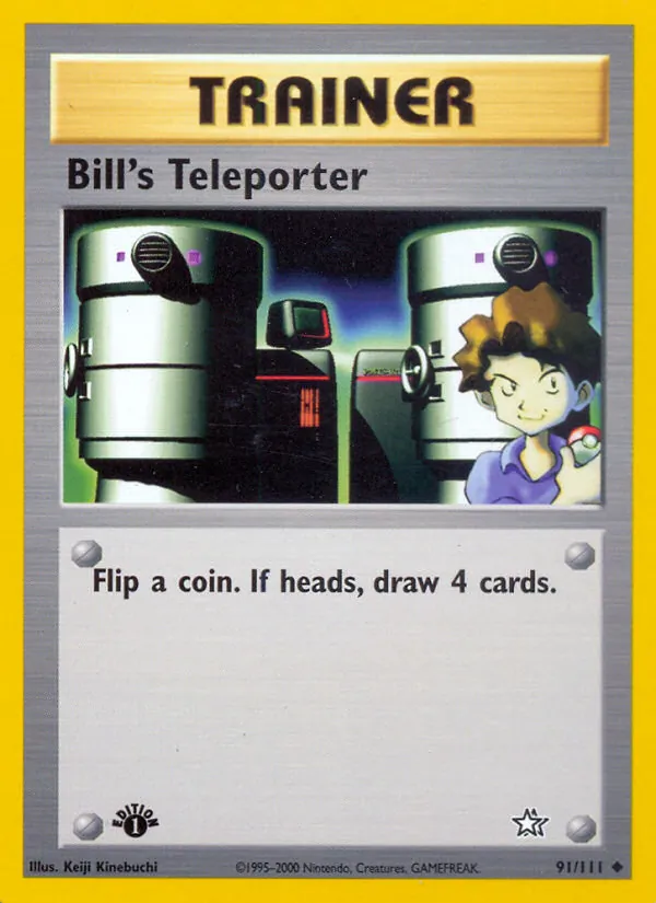 Bill's Teleporter - Neo Genesis Pokemon Card