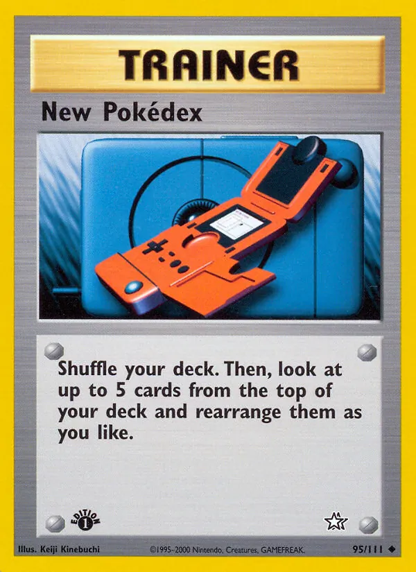New Pokédex - Neo Genesis Pokemon Card