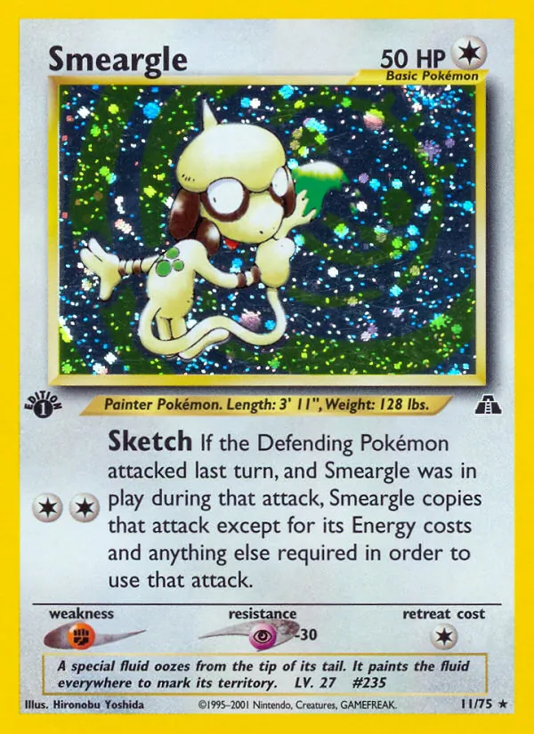 Smeargle - Neo Discovery Pokemon Card