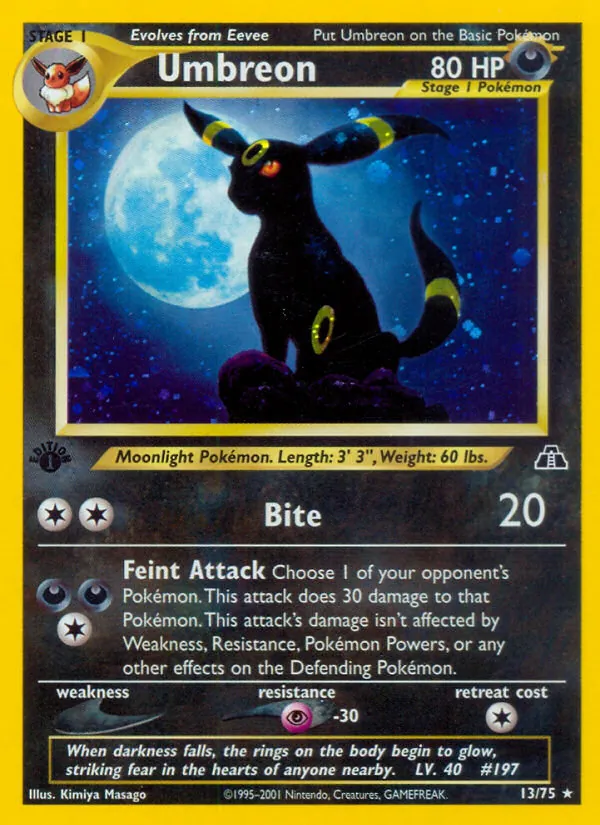 Umbreon - Neo Discovery Pokemon Card