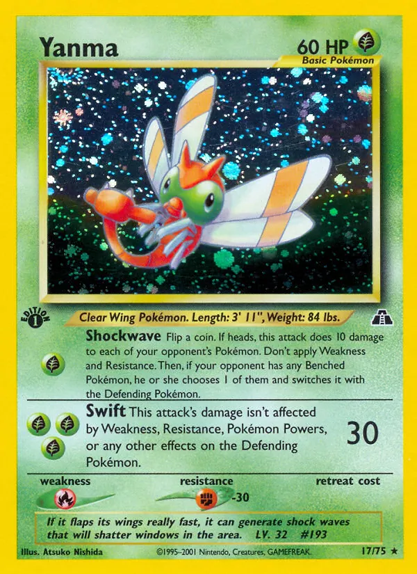 Yanma - Neo Discovery Pokemon Card