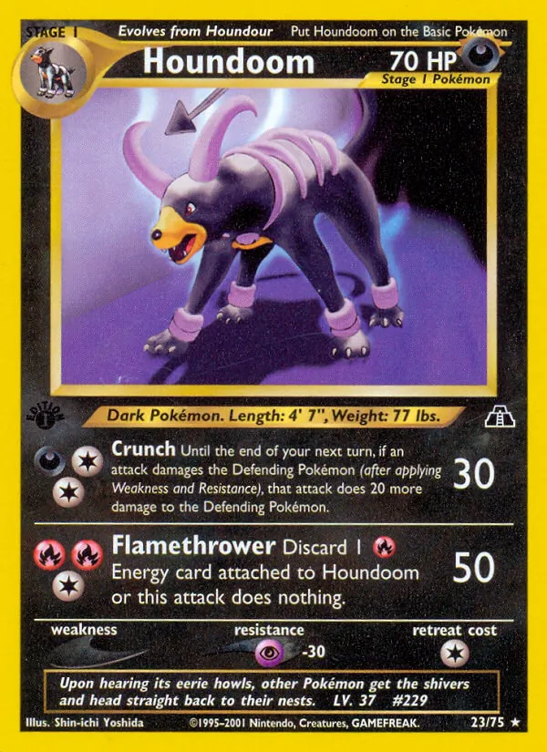 Houndoom - Neo Discovery Pokemon Card