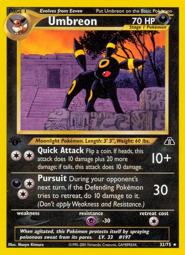 Umbreon - Neo Discovery Pokemon Card
