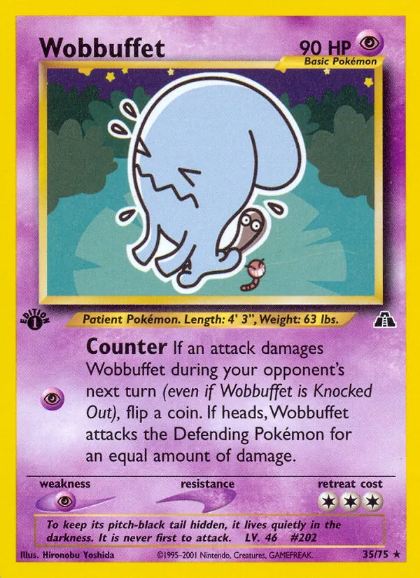 Wobbuffet - Neo Discovery Pokemon Card