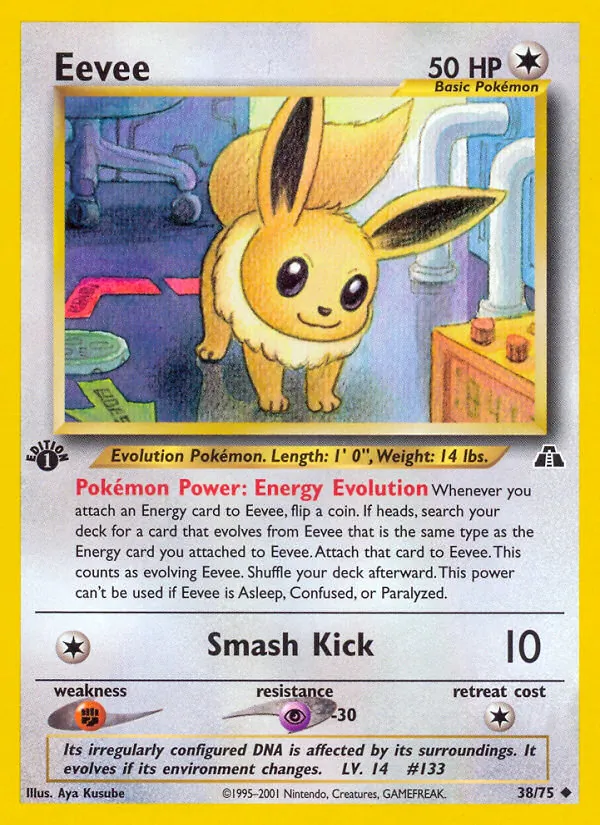 Eevee - Neo Discovery Pokemon Card