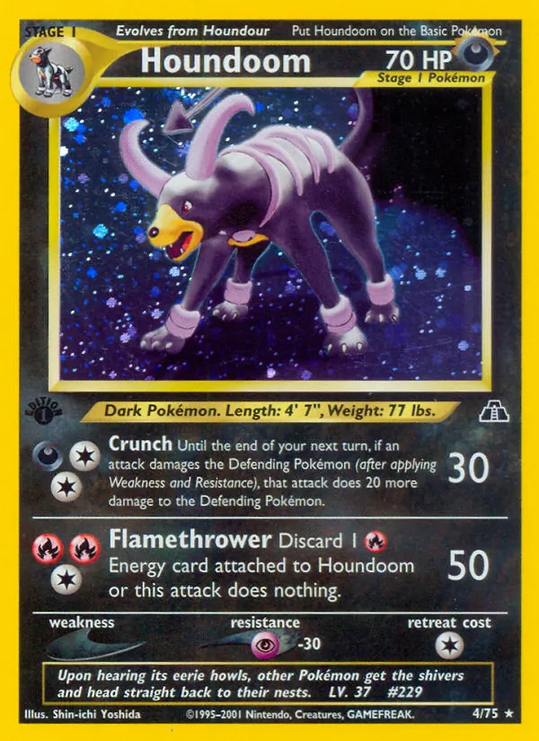 Houndoom - Neo Discovery Pokemon Card