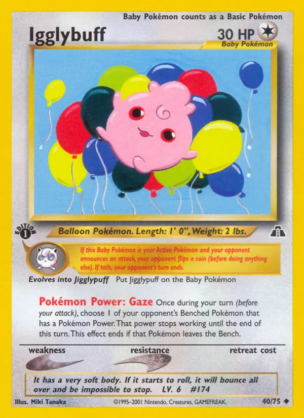 Igglybuff - Neo Discovery Pokemon Card
