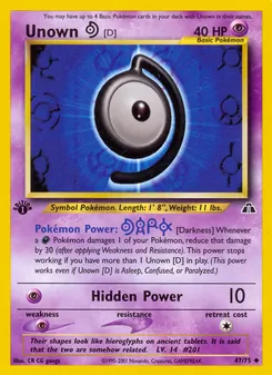 Unown [D] - Neo Discovery