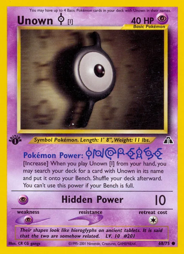 Unown [I] - Neo Discovery Pokemon Card