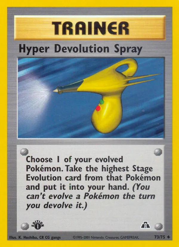 Hyper Devolution Spray - Neo Discovery Pokemon Card