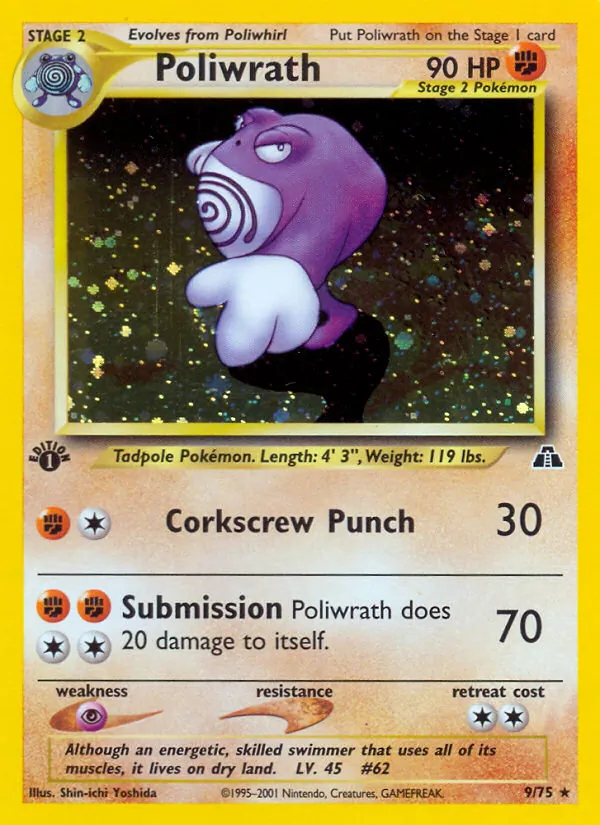 Poliwrath - Neo Discovery Pokemon Card
