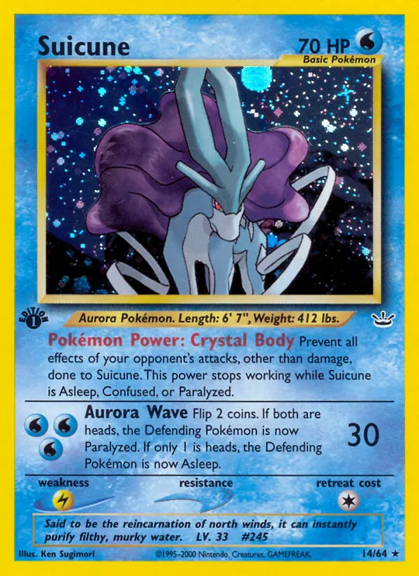 Suicune - Neo Revelation Pokemon Card