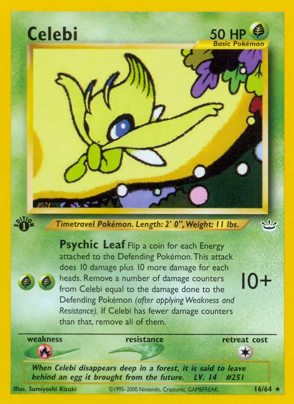 Celebi - Neo Revelation Pokemon Card