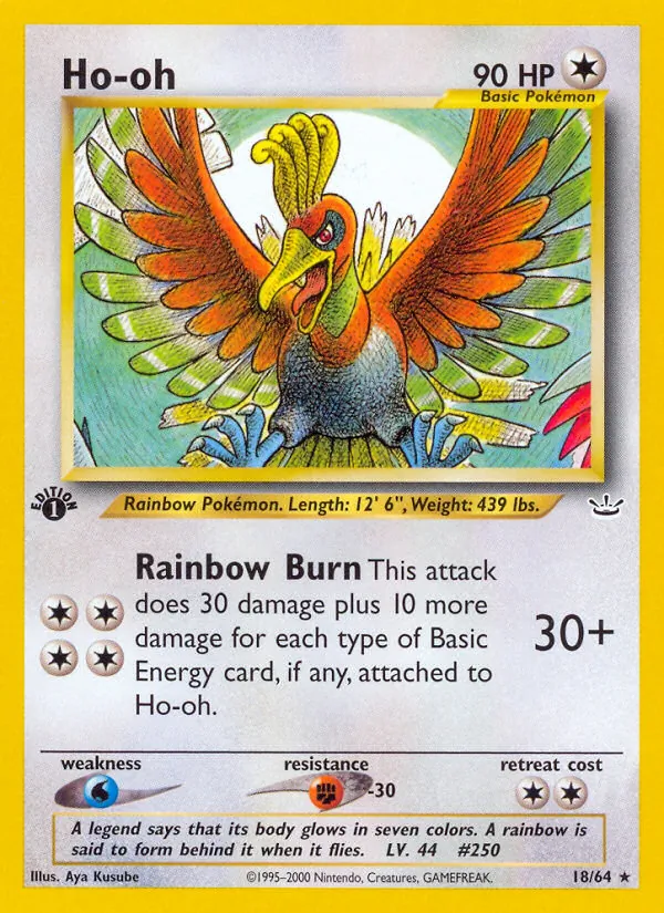Ho-oh - Neo Revelation Pokemon Card