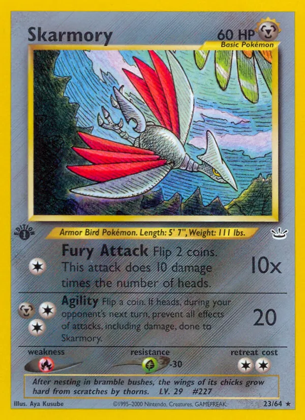 Skarmory - Neo Revelation Pokemon Card