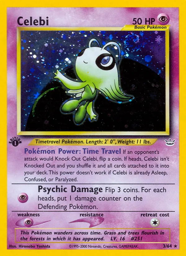 Celebi - Neo Revelation Pokemon Card