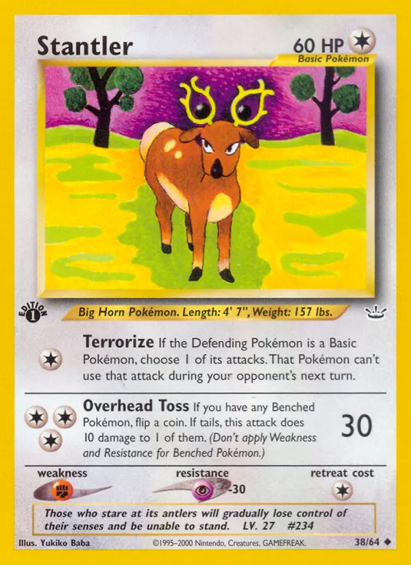 Stantler - Neo Revelation Pokemon Card