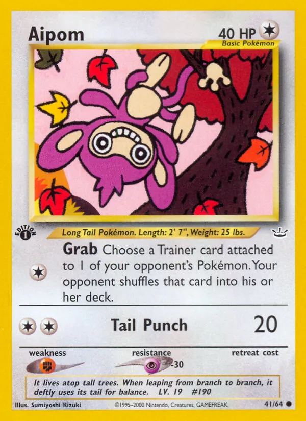 Aipom - Neo Revelation Pokemon Card