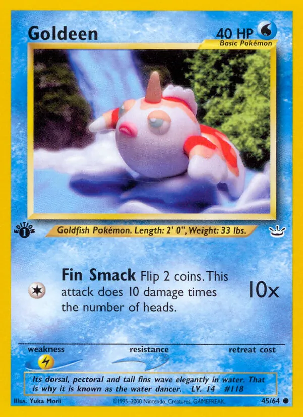 Goldeen - Neo Revelation Pokemon Card