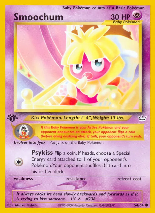 Smoochum - Neo Revelation Pokemon Card