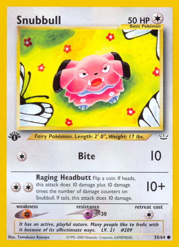 Snubbull - Neo Revelation Pokemon Card