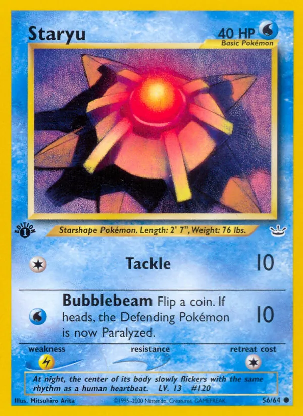 Staryu - Neo Revelation Pokemon Card