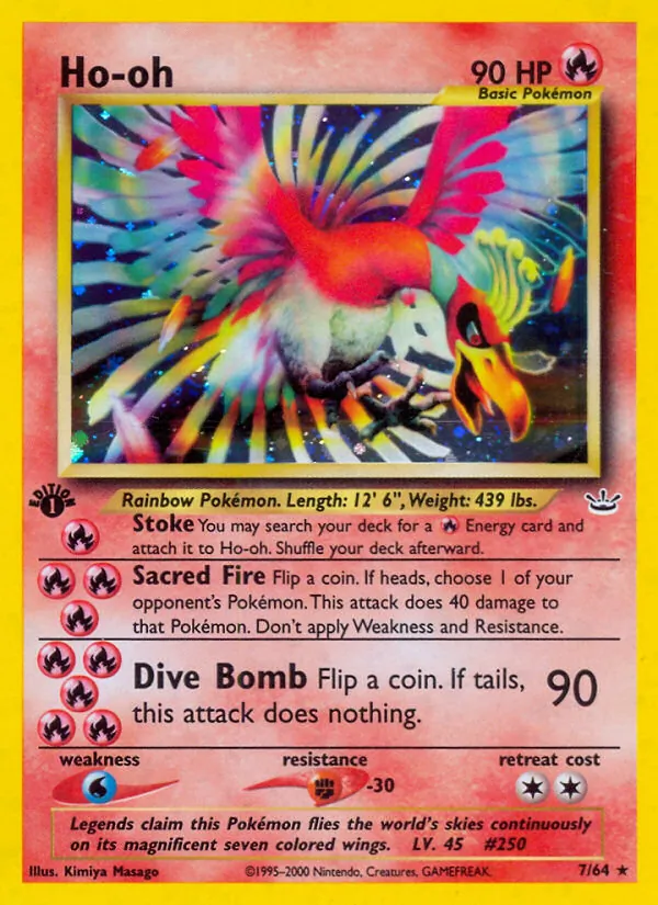 Ho-oh - Neo Revelation Pokemon Card