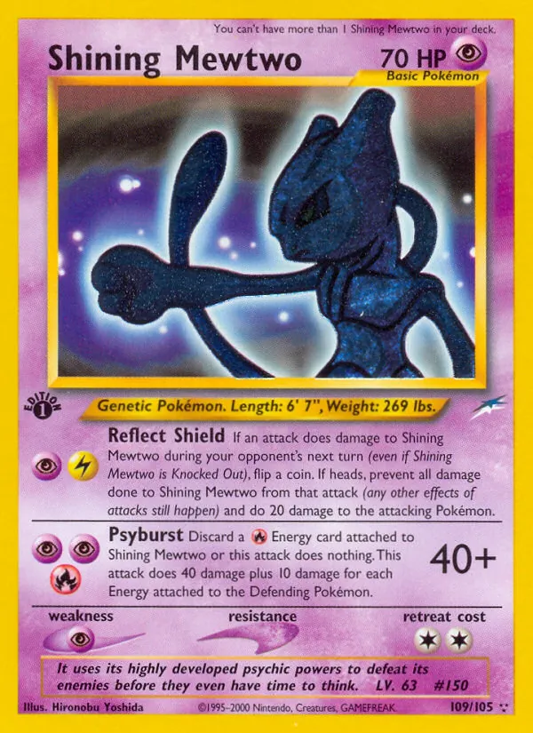 Shining Mewtwo - Neo Destiny Pokemon Card
