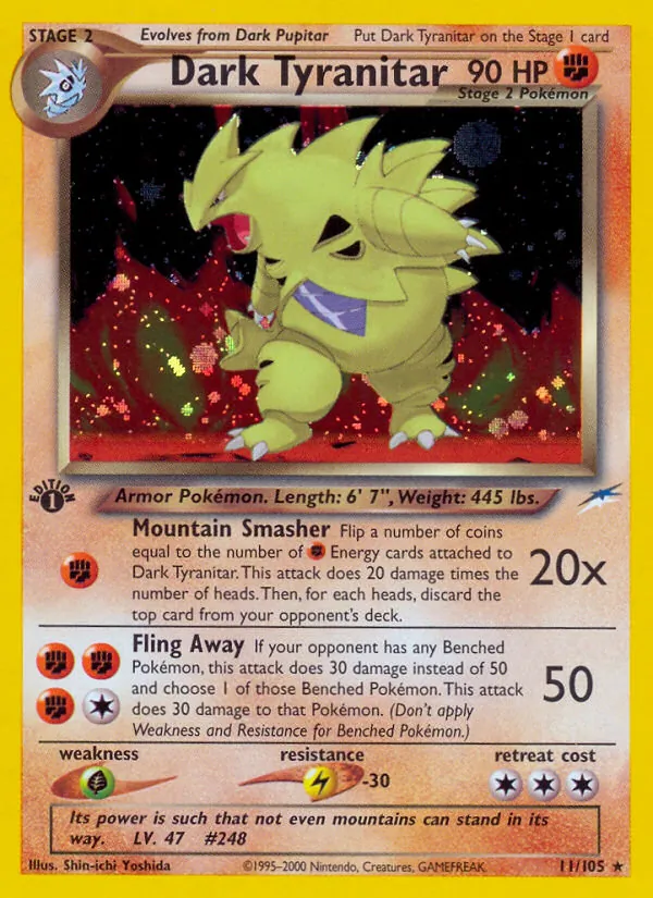 Dark Tyranitar - Neo Destiny Pokemon Card
